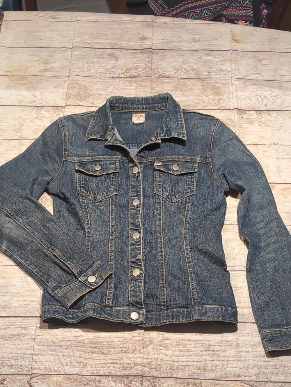 Miss Sixty Basic Italy Vintage Fitted Blue Denim Jacket Made In Italy Size M